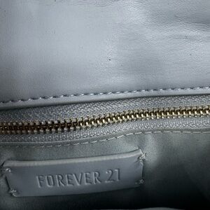 Forever 21 Blue  Bag with Gold Accents